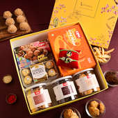 Order Atta Laddoo Matar Almond Cookies Rocher N Couple Rakhi Online in India
