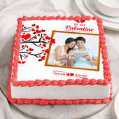 valentine special photo cake