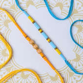 Intricate Beads Rakhi (Set of 2 Designer Rakhis)