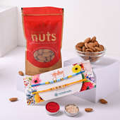 Auspicious Beads Rakhi Duo N Premium Nuts