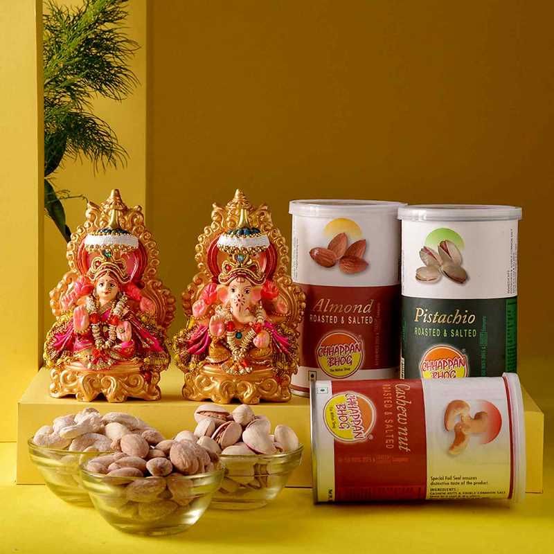 Auspicious Diwali Idols with Treats