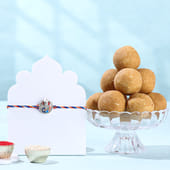 Auspicious Ganesha Rakhi With Besan Ladoos