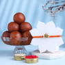 Auspicious Ganesha Rakhi With Gulab Jamun-UK