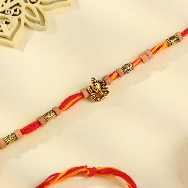 Auspicious Ganpati Charm Rakhi