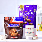 Auspicious Kid Rakhi Duo With Mini Choco Treats
