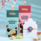Avenger Captain America Rakhi With Choco Rocks Duo