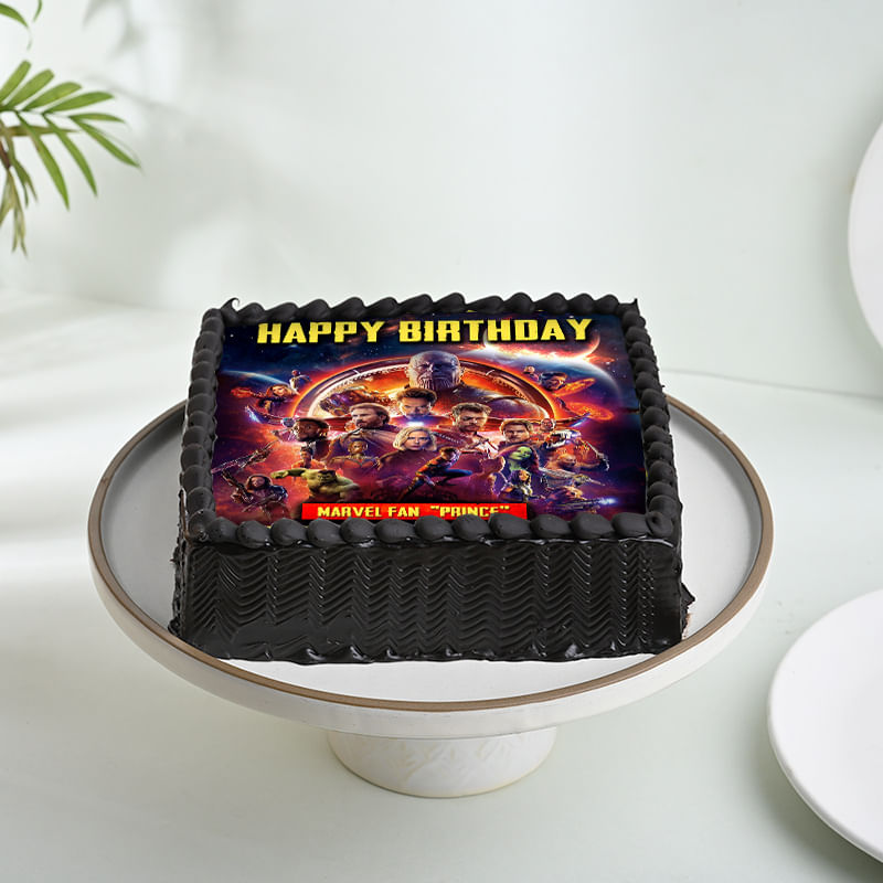 Avengers Poster Cake for Fans