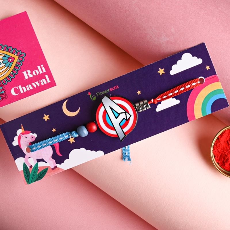 Detaled View of Avengers Logo Rakhi