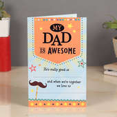 Awesome Dad Greeting Card for Fathers Day