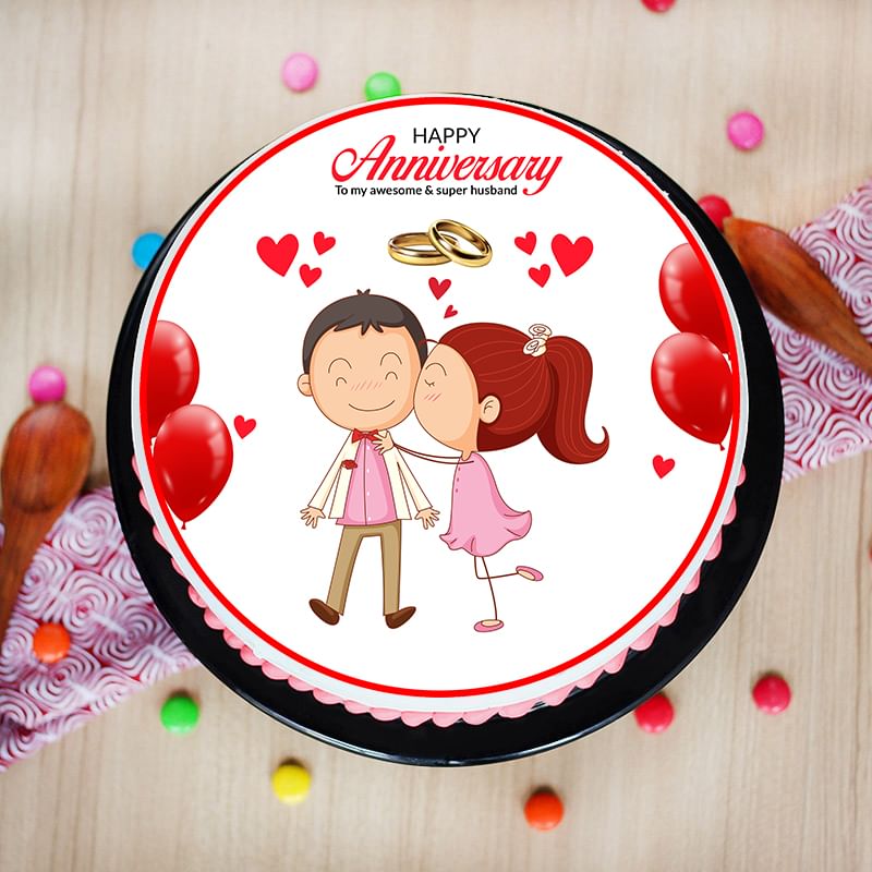 Order Online Anniversary Cake for Husband
