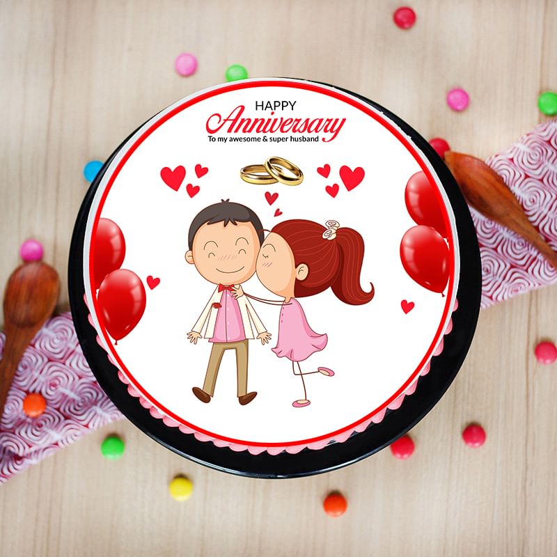 Online Anniversary Cake Delivery for Husband
