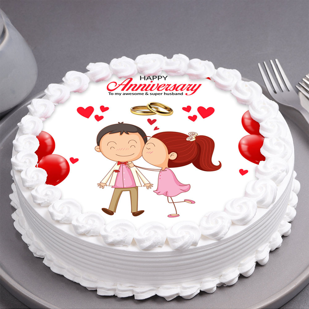 Online Anniversary Cake Delivery for Husband