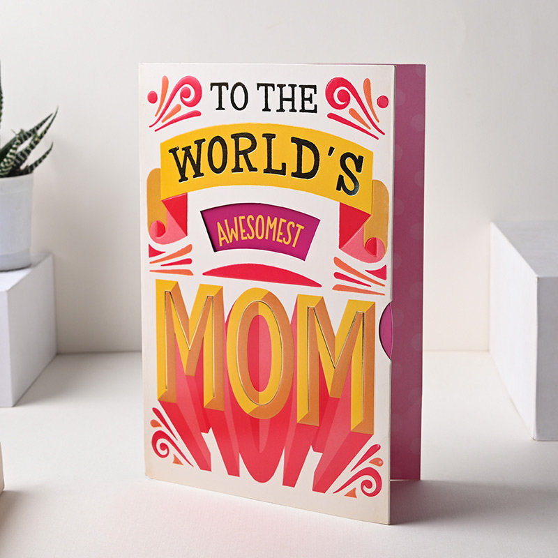 Awesome Mom Greeting Card Online