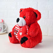  Awwdorable Red Heart Teddy Medium 10 Inch for Teddy Day