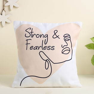 Strong N Fearless Inspirational Cushion