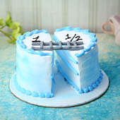 Baby Blue 1+1/2 Cake