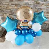 Birthday Balloon - Baby Boy Balloon Bouquet Combo Online
