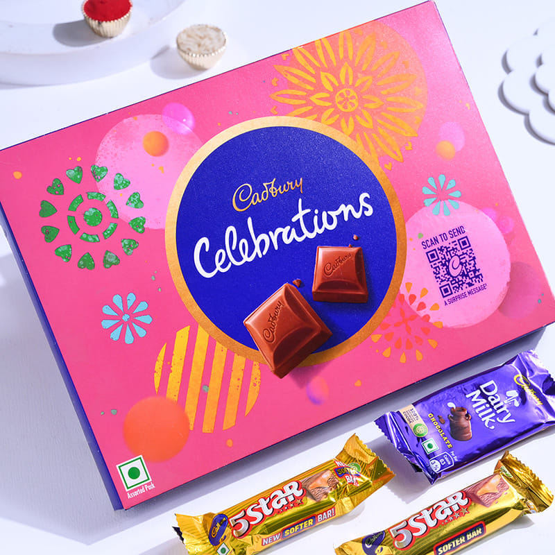 Baby Elephant Kids Rakhi With Celebrations Box