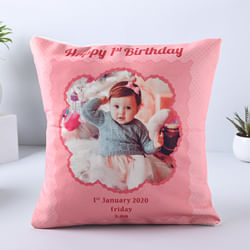 Baby First Birthday Cushion