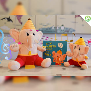 Baby Ganesha Melodic Mantra Soft And Book Set