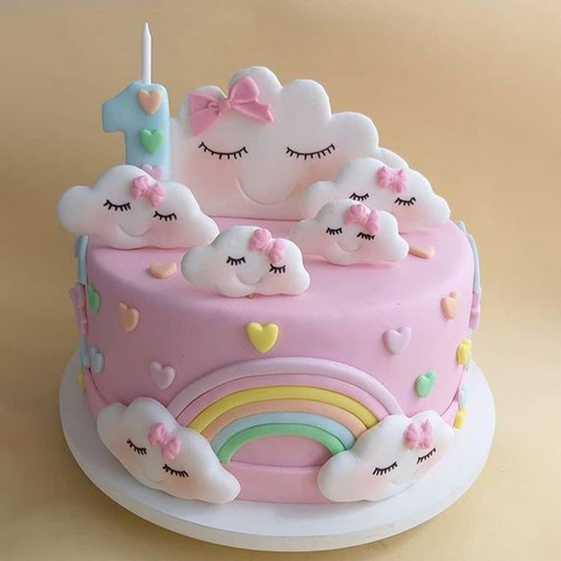 Baby Pink Unicorn Kids Cake