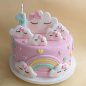 Buy Unicorn 1st B'day Kids Cake