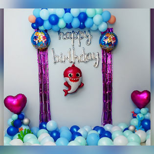 Baby Shark Theme Birthday Decor