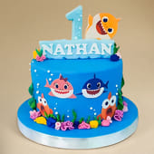 Baby Shark Theme Cake