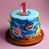 Baby Shark Wavy Adventure Cake
