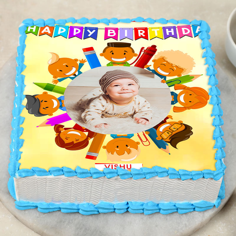 Back To School Photo Cake