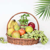 Bamboo Fruit Basket Hamper