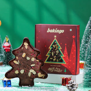 Tree Shaped Plum Cake