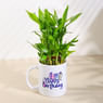 Bamboo Plant In Birthday Cheer Mug
