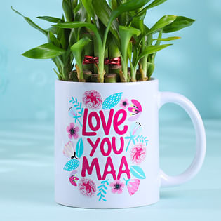 Bamboo Plant In Love You Maa Mug