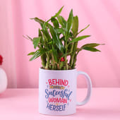 Bamboo Plant In Successful Woman Mug