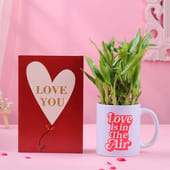 Bamboo Plant With Love You Card