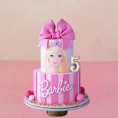 Barbie Two Tier Theme Cake