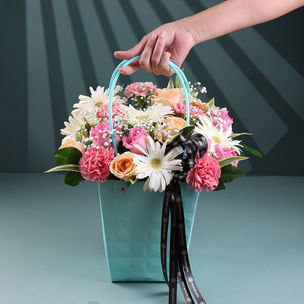 Basket Of Blooming Emotions Basket Of Blooming Emotions