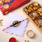 Send Batman Rakhi and Nutberry Combo to UK from India