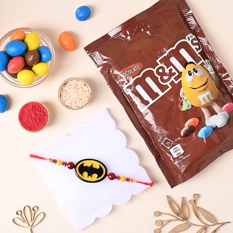 Batman Rakhi With Chocolate Send to UK