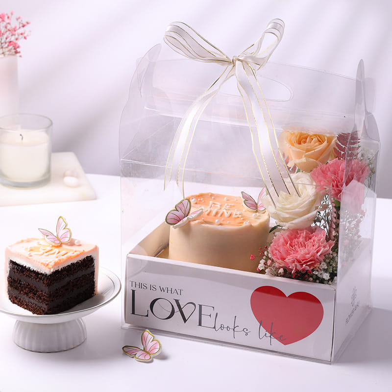 Be Mine Bento Cake N Blooms Love Box