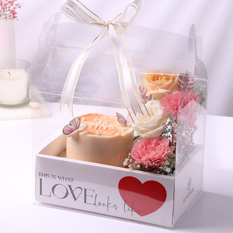 Be Mine Bento Cake N Blooms Love Box