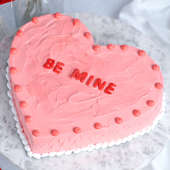 Pink Heart Shape Valentine Cakes