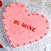 Pink Heart Shape Valentine Cakes