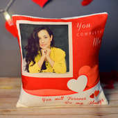 Cute Personalised Photo Cushion Gift for Your Partner