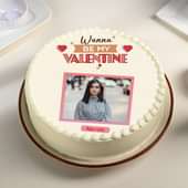 Be My Valentine Photo Cake