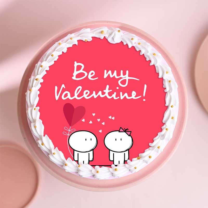 Be My Valentine Poster Cake