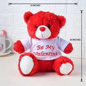  Be My Valentine Teddy Medium 10 Inch for Teddy Day