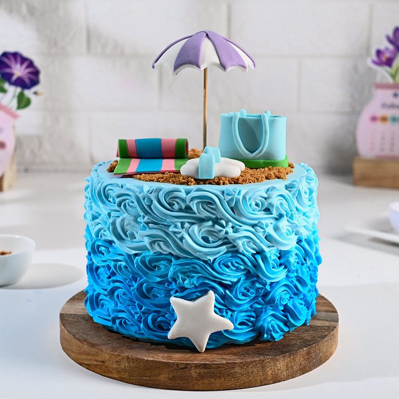 Beachside Theme Cake