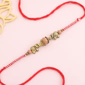 Bead N Elephant Oxidized Rakhi